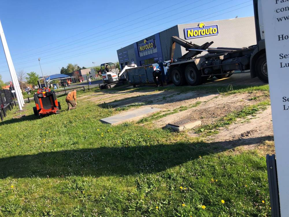 Gazon sur plaque stabilisatrice BMW à Petite-Fôret