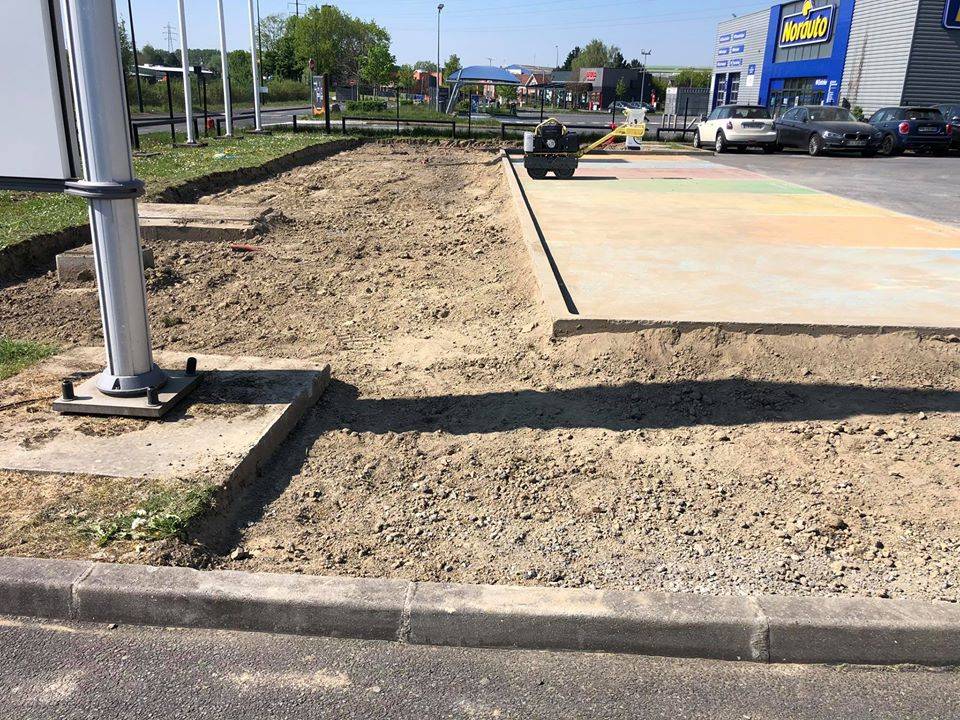 Gazon sur plaque stabilisatrice BMW à Petite-Fôret